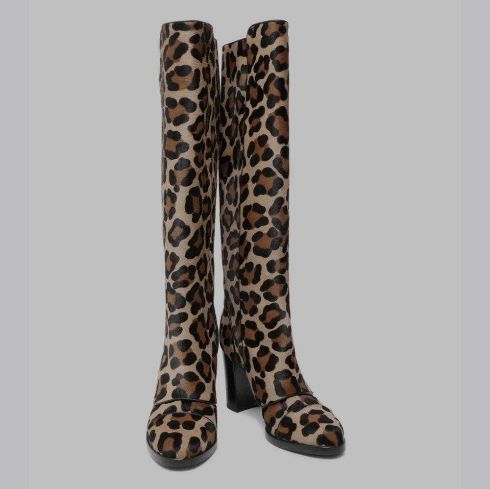 Michael Kors Animal Print Heeled Boots